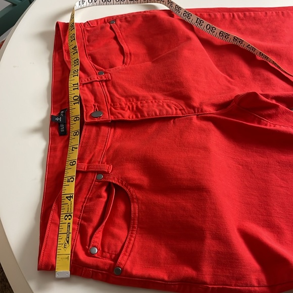 Eileen Fisher Red/Orange Skinny Jeans- 10 - Picture 9 of 10
